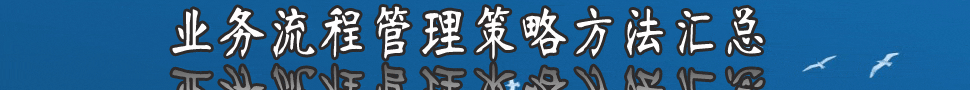 业务流程管理（BPM）策略方法汇总