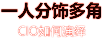 一人分饰多角 CIO如何演绎